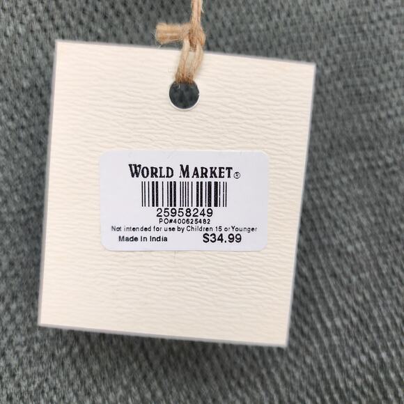 NWT World Market Thermal Pullover Free Size Kimono Sleeve Turtleneck Cotton Nubb - Picture 13 of 16